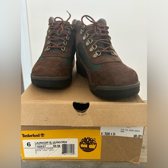 Timberland Field Boots Mid Beef & Broccoli (GS) - Picture 1 of 7